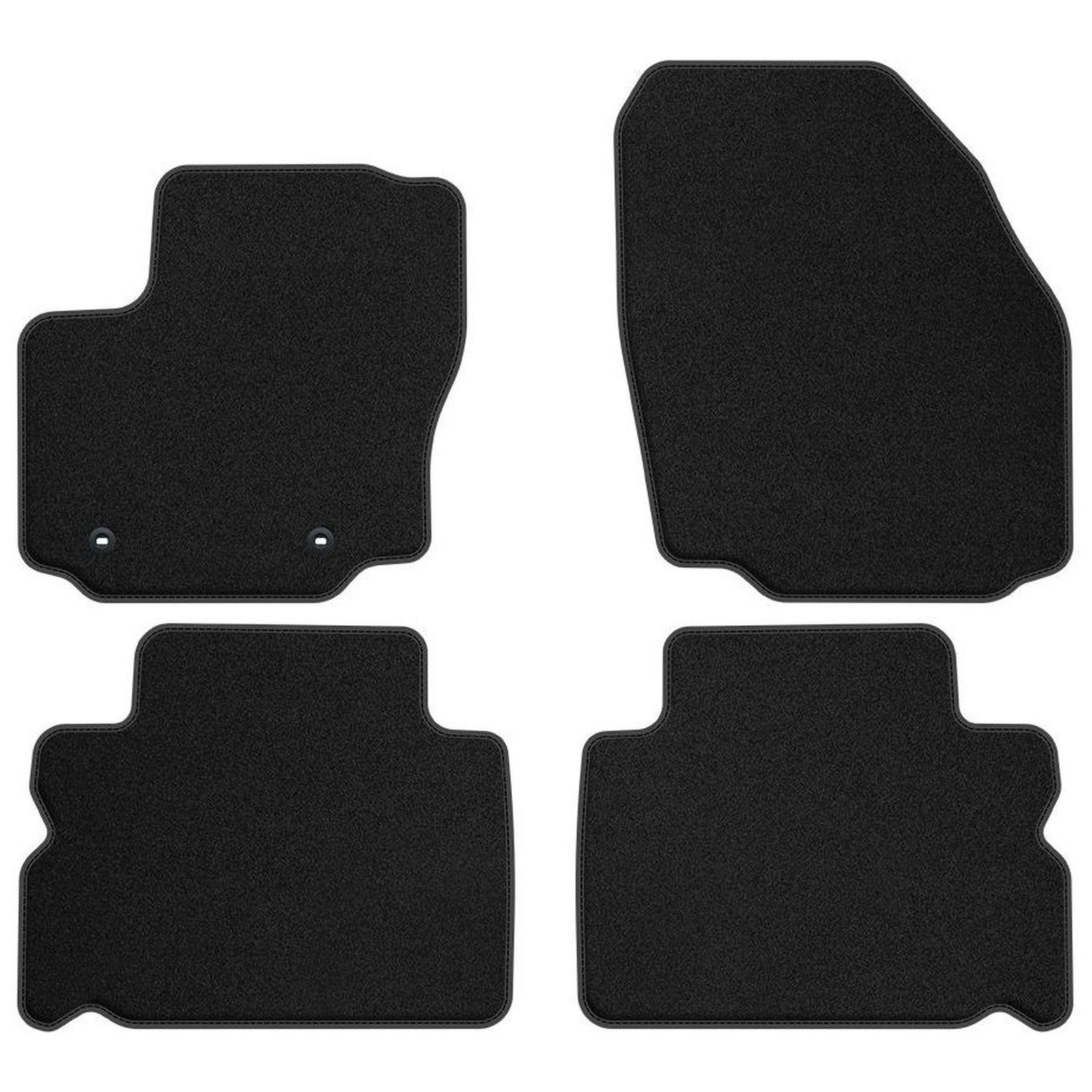 Tapis de sol velours noir pour Ford Galaxy II 2006-2015