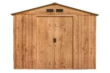 Tepro 7433 Metallgeratehaus Riverton 6x8 Holz Dekor Eiche Mit Giebeldach Gunstig Kaufen Ebay