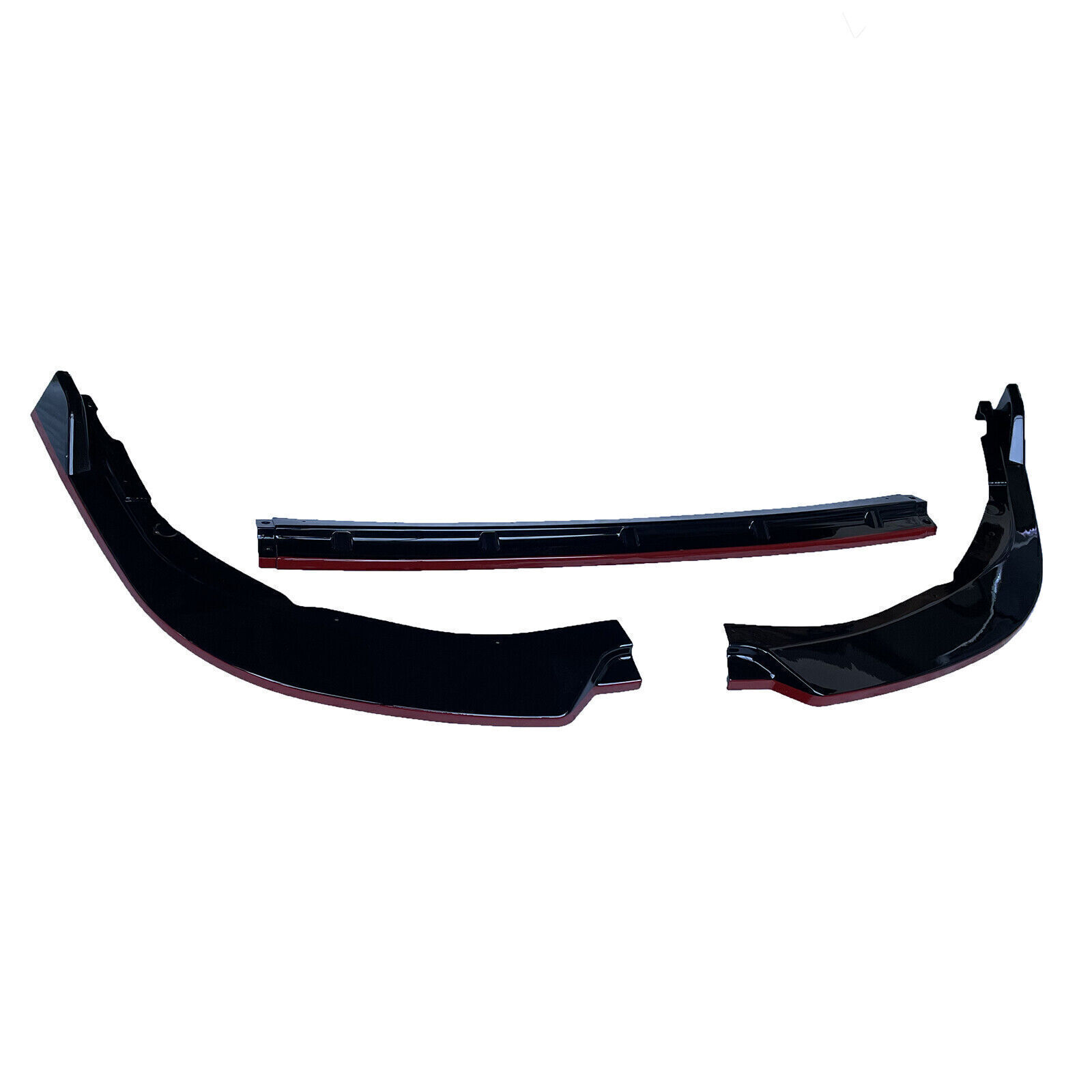 For 2021-2024 Toyota Camry SE XSE Front Bumper Lip Splitter Spoiler Black & Red