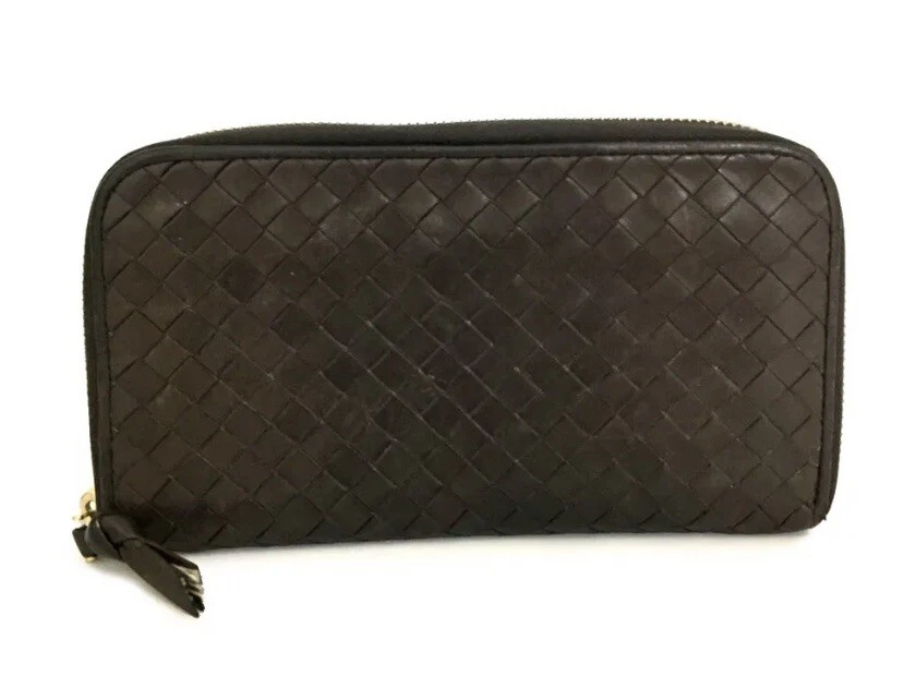 Bottega veneta 2025 wallet brown