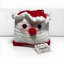Crochet Coin Bag Money Holder Santa Hand Crafted TAGUELITA CROCH T MEXICO