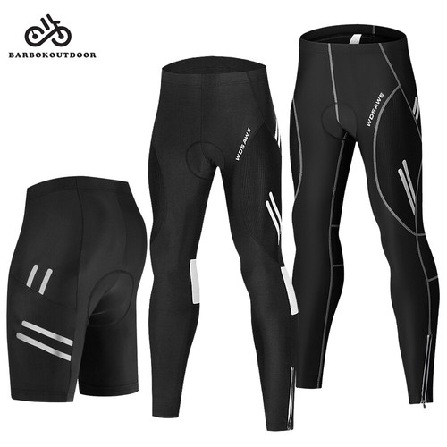 GEL da Uomo Imbottito Pantaloncini Ciclismo MTB Mountain Bike Pantaloni  Pantaloni Lunghi traspirante | eBay