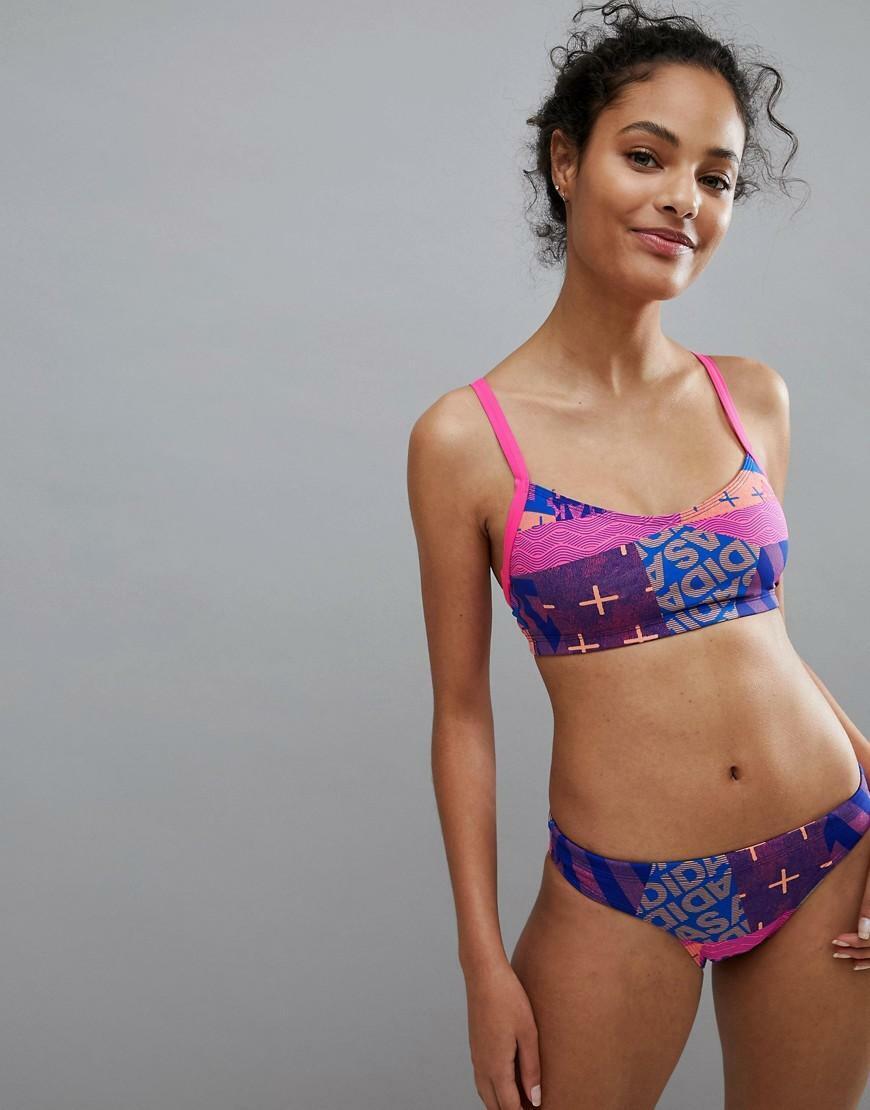 Adidas Infinitex Women`s Allover Print Swim Bikini & Top CV4642 Random | eBay