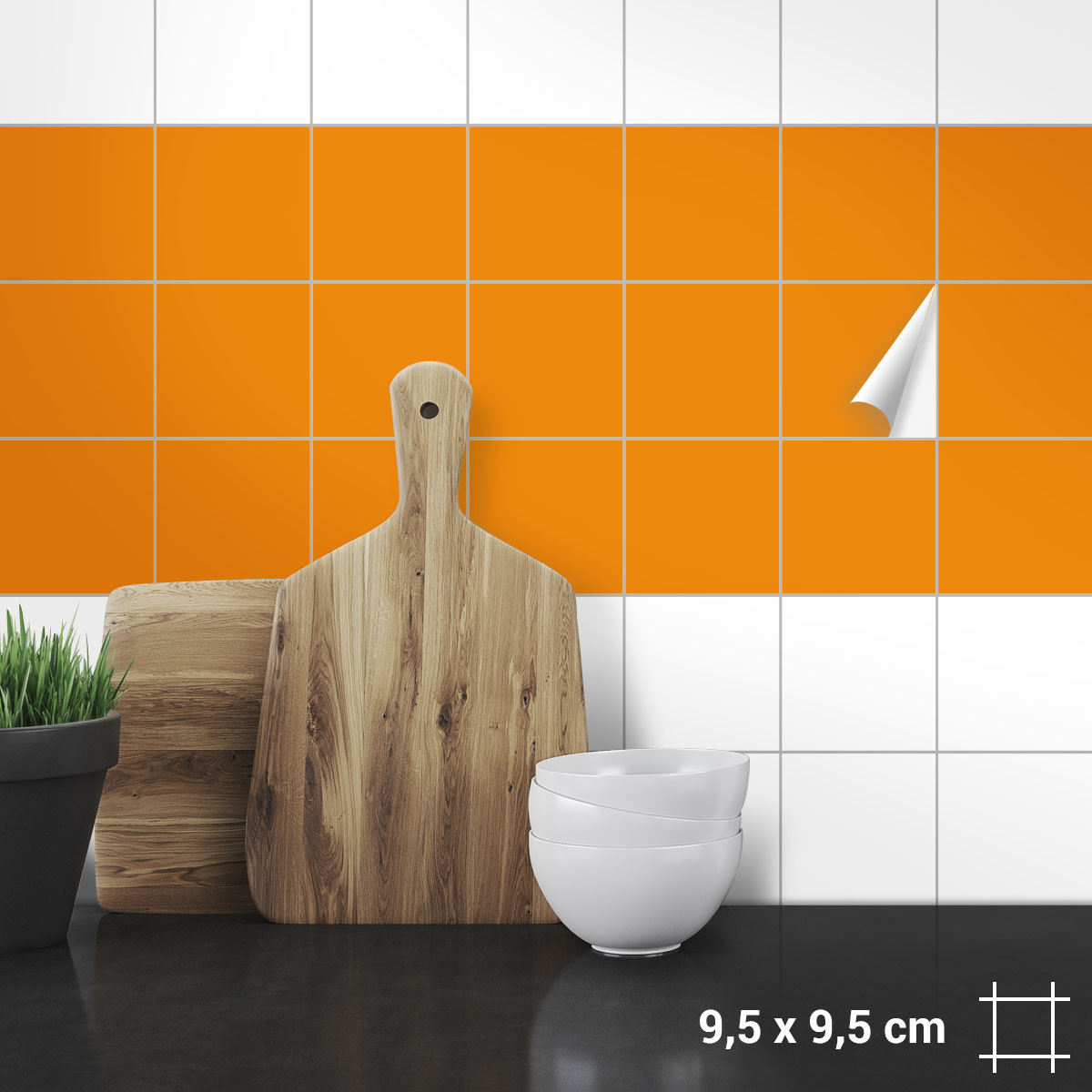 Fliesenaufkleber [hoch] Für Küche & Bad - Merry Go Round