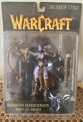 2003 Warcraft Series One Shandris Feathermoon Night Elf Archer Figure