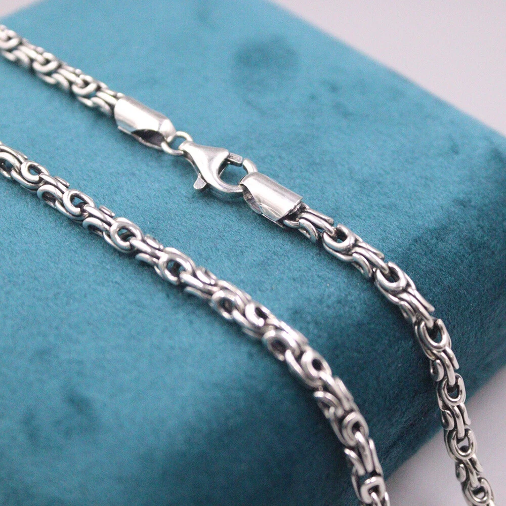 22 Inch Thin Chain Necklace in Sterling Silver