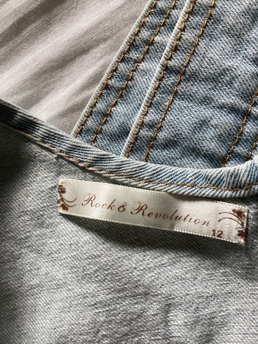cute denim dunfaree top 12 - Picture 3 of 3