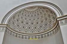 Photo 12x8 Kedleston Hall, The Saloon: Alcove ceiling decoration  c2021
