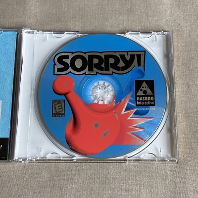 Sorry! (PC CD-ROM WIN 95 1998 Hasbro Interactive) CIB Video Board