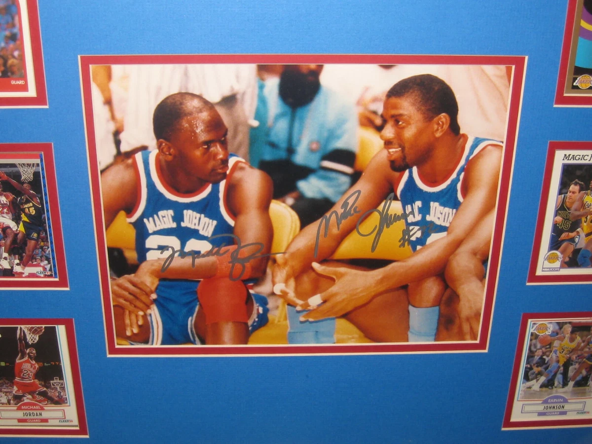 Lot Detail - Michael Jordan & Magic Johnson Incredible 36 x 47 Signed  Canvas Print (UDA)