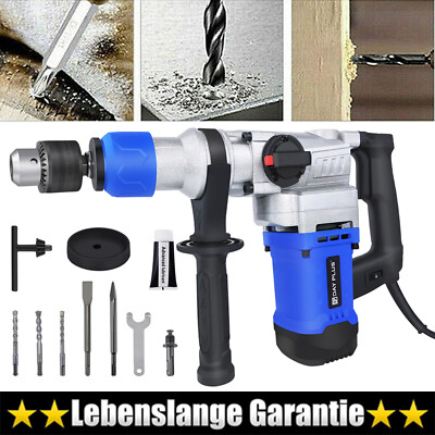 1500W SDS Plus Profi Schlagbohrhammer Bohrhammer Meisselhammer Bohrer Koffer NEU