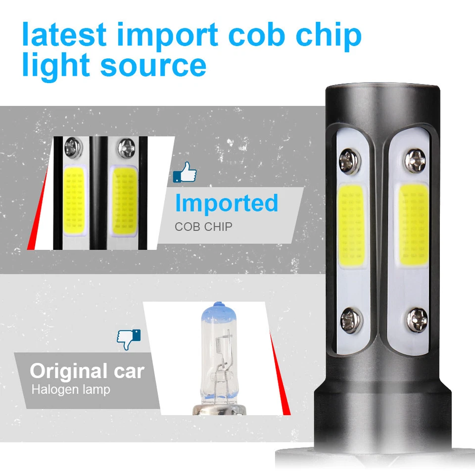 Para For Dodge Grand Caravan 2005-2007 - 6000K LED Faro + Kit de luz antiniebla - Image 2 of 4