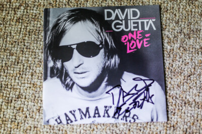 David Guetta - Original in-person Autogramm auf CD-Cover