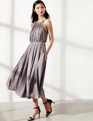 halter ruffle maxi dress we wore what Ladies' Maxi Dress, Halter Neck, Tiered Ruffles – Harriet