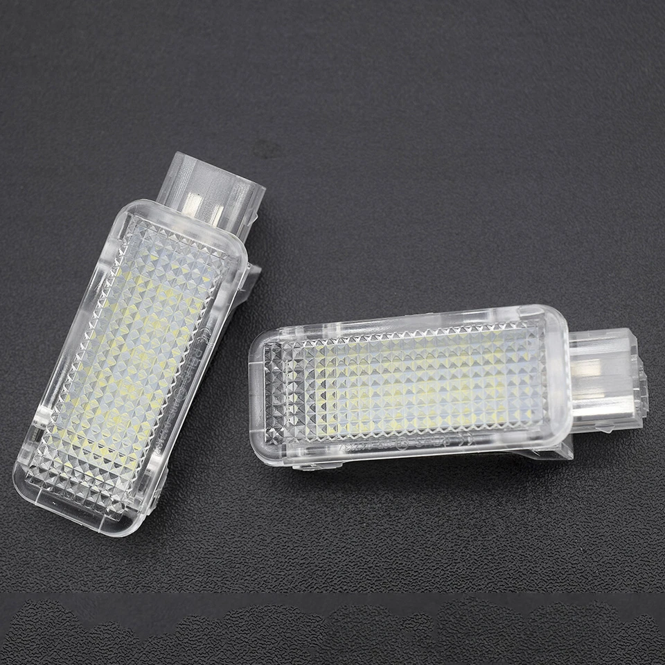 2x LED Courtesy Door Trunk Boot Footwell Luggage Light for Audi A3 A4 S4 Q5 Q7 - Image 3 of 4