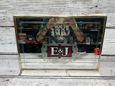 VTG E&J Brandy Though We Look Beyond The Best Is Often Right At Hand Mirror Sign