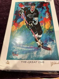 wayne gratzky the great one 15/199 limited edition signed by winford