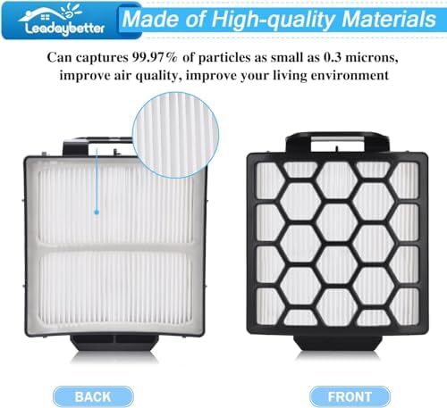 Leadaybetter Filter Replacement for Shark Rotator NV255 Vacuum, Navigator Pet Pl