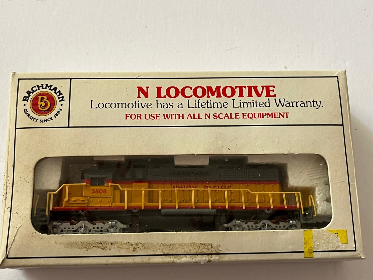 Bachmann Nゲージ ユニオンパシフィック3808 2両セット Vintage Bachmann N Scale EMD SD40-2 Diesel Locomotive Union