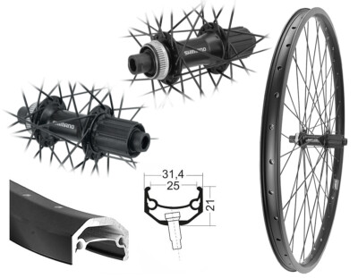 28'' Hinterrad Hohlkammer Disc 180kg Shimano Centerlock Boost Steckachse 12x148mm