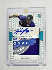1/1 LOGO PATCH RC AUTO 2022 Leaf Perfect Game National Showcase TJ Pompey MINT 