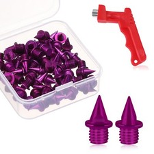 1/4 Inch Carbon Steel Track Spikes 60PCS Lighter Weight Carbon Spikes with Sp...