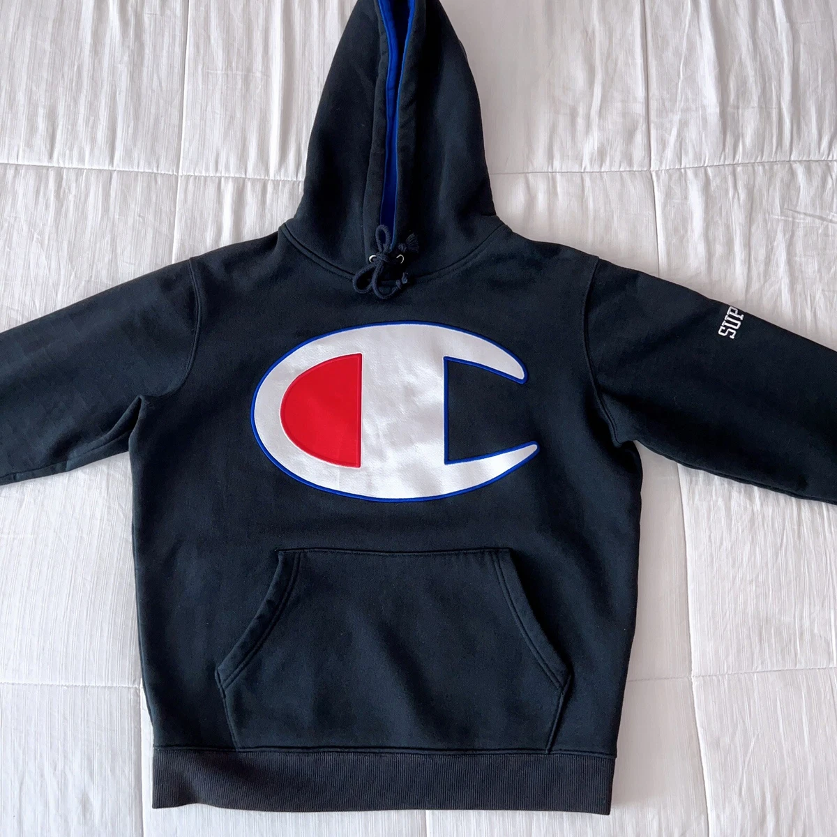 AUTHENTIC SUPREME CHAMPION HOODIE - SIZE | eBay