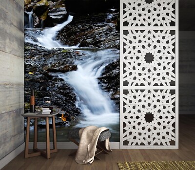 3D River Stones S1512 Wallpaper Mural Self-adhesive Removable Sticker Kids Panda