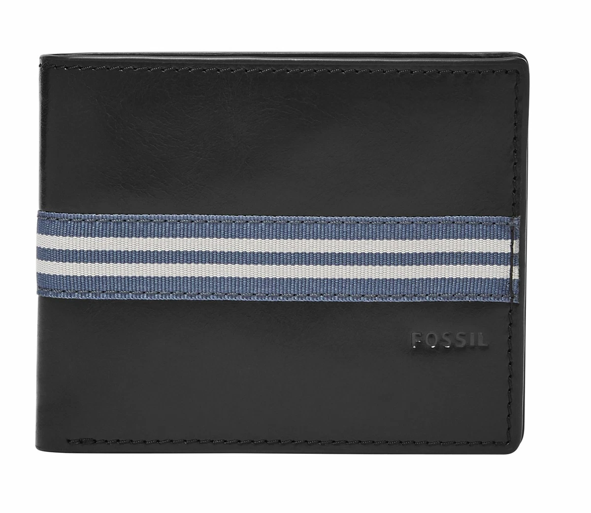 Portefeuille Homme Fossil En Cuir Marron - Deux Volets - Occasion En Bon état - Marque De Qualité