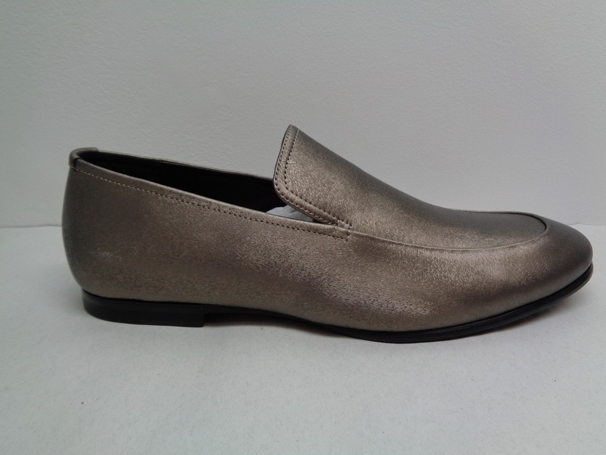 Calvin Klein Size 10.5 Nicco Emboss Leather Bronze Smoke  display picture 1