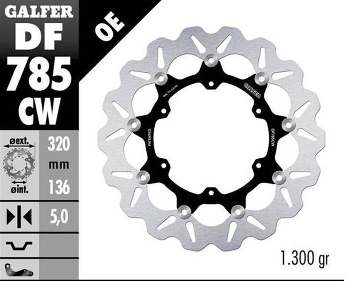 Disque de frein avant KTM 1190 résout les vibrations au freinage