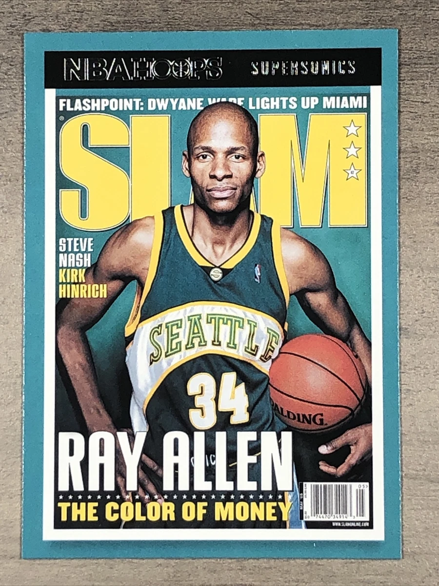 Ray Allen 2022 NBA Hoops Slam Insert Card No. 87 Seattle 