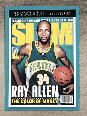 Ray Allen 2022 NBA Hoops Slam Insert Card No. 87 Seattle 