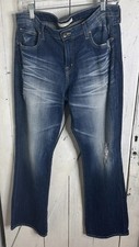 Big Star Maddie Bootcut Y2K Women  s 30S 5 Pocket Distressed Denim Jeans