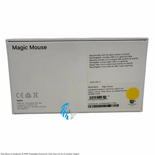 Apple Magic Mouse 2 for Mac - White A1657 MK2E3AM/A (Genuine)™ - Picture 8 of 9