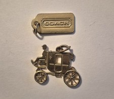 2 Coach Vintage Bag Purse Charms Pendants Hang Tags