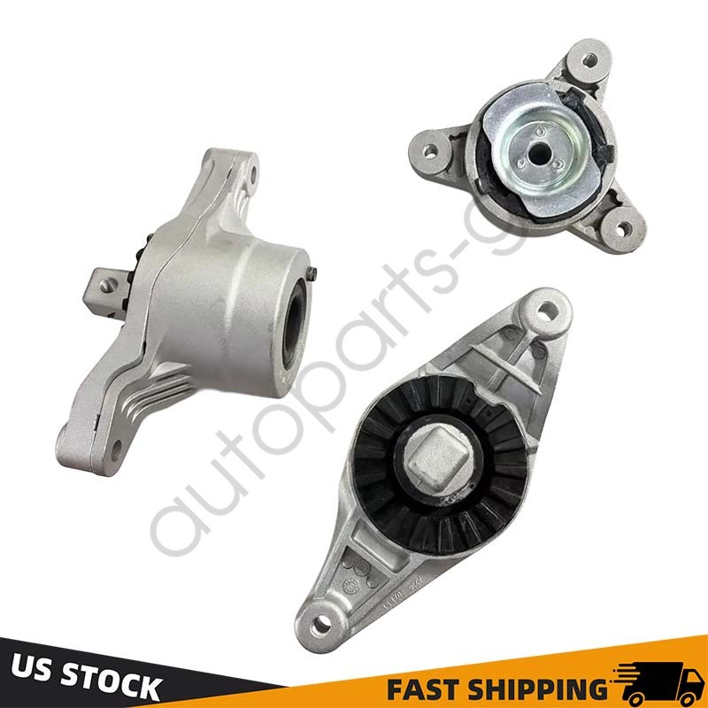 3pcs Engine Transmission Mount Kit fit Maserati Ghibli Levante Quattroporte 4WD