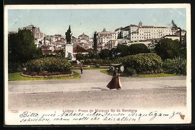 Ansichtskarte Lisboa, Praca do Marquez Sá da Bandeira 1911 