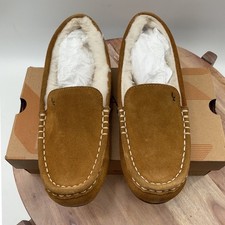 Koolaburra by UGG Lezly Chestnut Suede Moccasin Slippers 1020389 Womens 7