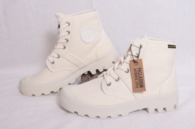 Palladium Boots Weiß Damen Canvas Gr.41 Casual Streetwear Chic