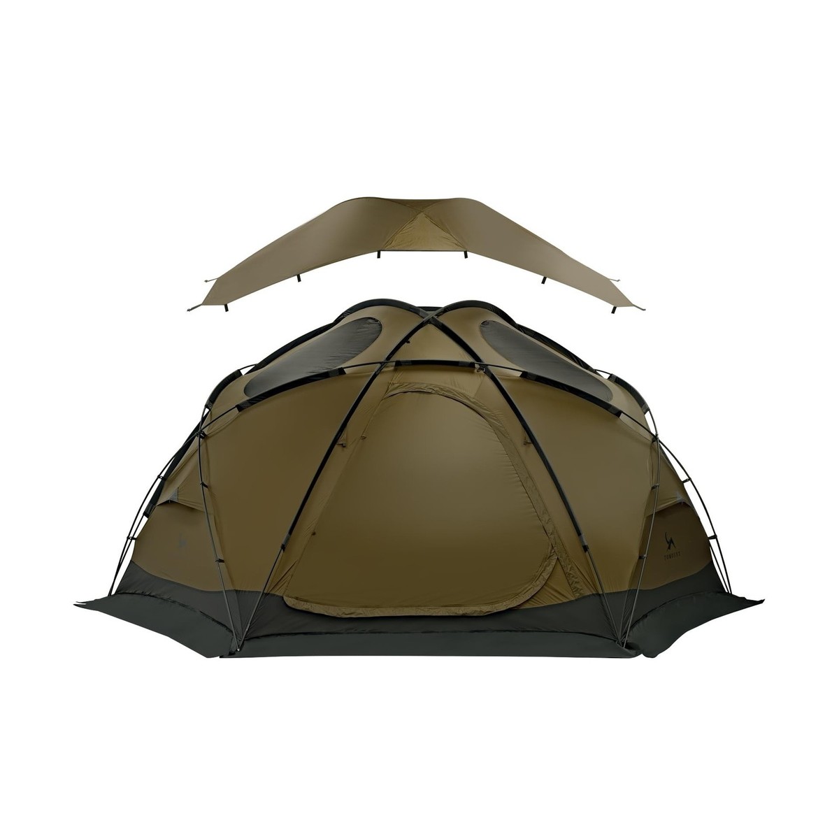 Dome Hot Tent with Stove Jack 4 Person Backpacking Tent for 4
