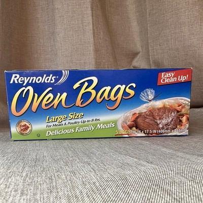 REYNOLDS Original Vintage Kitchen Large Oven Bags Box Of 5 NEW Sealed Family