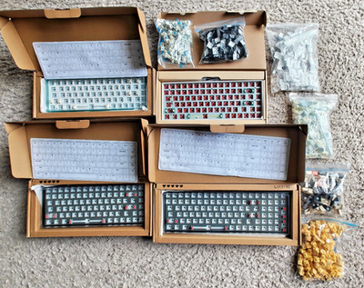 Keyboard Barebone Set 3xCIY Novice 68/84/100 KeyGeek K84 Keycaps und Switches