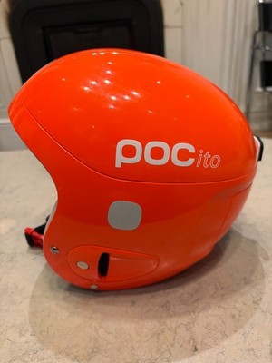 Winter children POCito Skull Helmets, Fluorescent orange Size XS/S 51-54cm