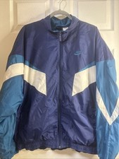Nike Windbreaker Jacket Navy Blue/ Teal Men  s XL