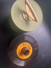Vintage Disk-Go-Case with 45 RPM Records