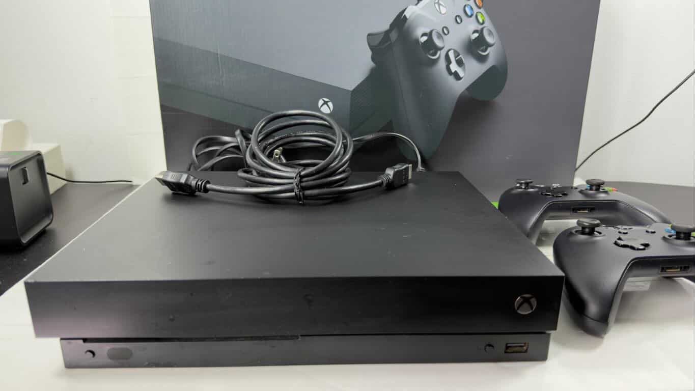 Microsoft Xbox One X 1TB Console Black Bundle - 2 Controllers -Hdmi