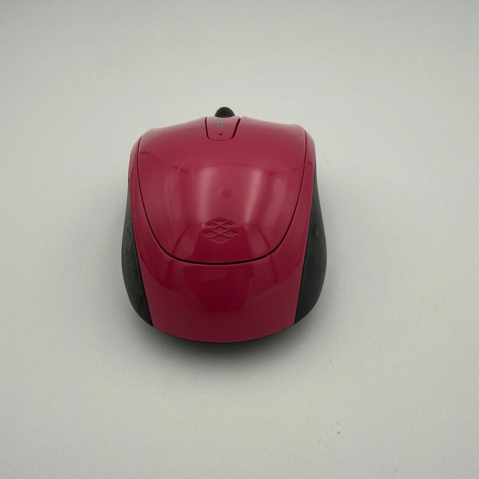 Microsoft Wireless Mobile Mouse 3500 (Model 1571) – Pink/Red – 2.4GHz USB Wirele - Image 2 of 4