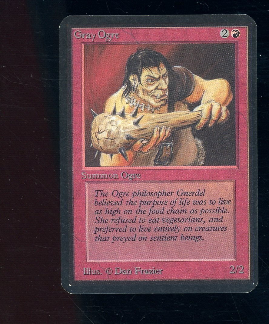 1993 MTG Magic The Gathering Alpha Gray Ogre