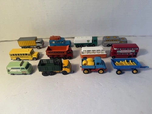 Vintage Lot Of 12 Matchbox Cars Diecast 1980’s Lesney England Excellent
